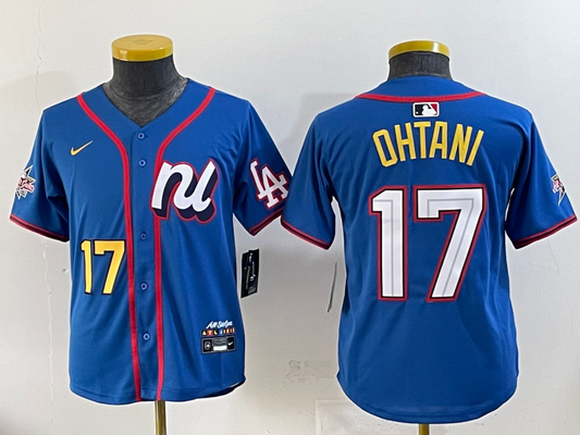 Youth National League Shohei Ohtani Blue 2025 All-Star Jersey