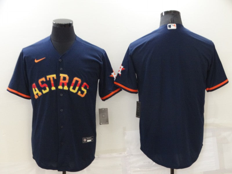 Men's Houston Astros  Navy 2022 City Connect Custom Jersey