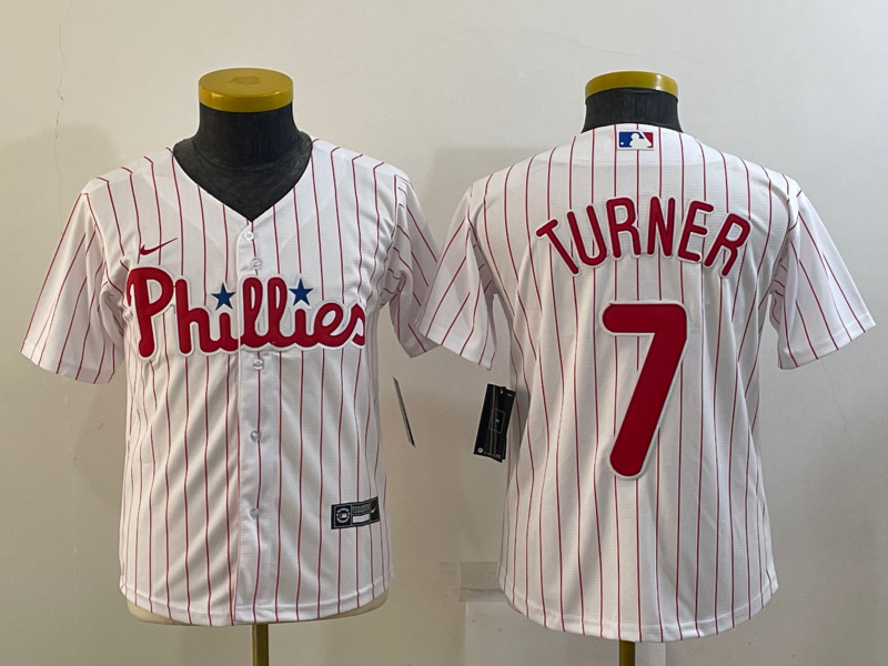 Youth Trea Turner Philadelphia Phillies Player Jersey
