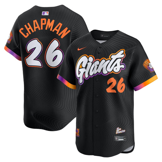 YOUTH San Francisco Giants Matt Chapman Anthracite 2025 City Connect Jersey