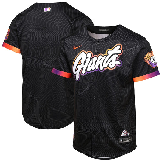 YOUTH San Francisco Giants Anthracite 2025 City Connect Jersey