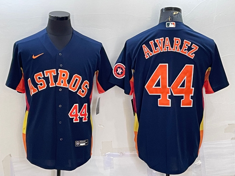 Men's Houston Astros  Yordan Alvarez #44 2022 World Series Player Jersey