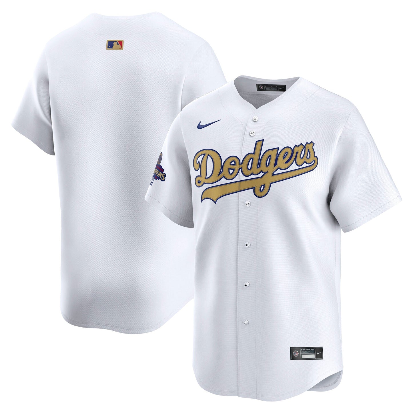 Men's Los Angeles White 2025 Gold Collection Jersey