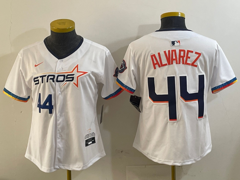 Women's Houston Astros Yordan Alvarez White 2025 City Connect Player Jersey