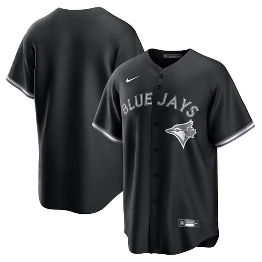 Men's Toronto Blue Jays Black Lights Out Replica Jersey